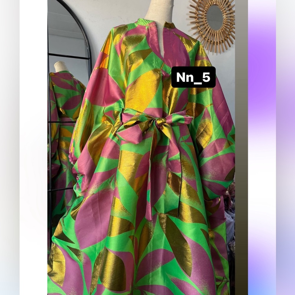 NEW belted kaftan dress One size fits most in purple - Picture 11 of 13